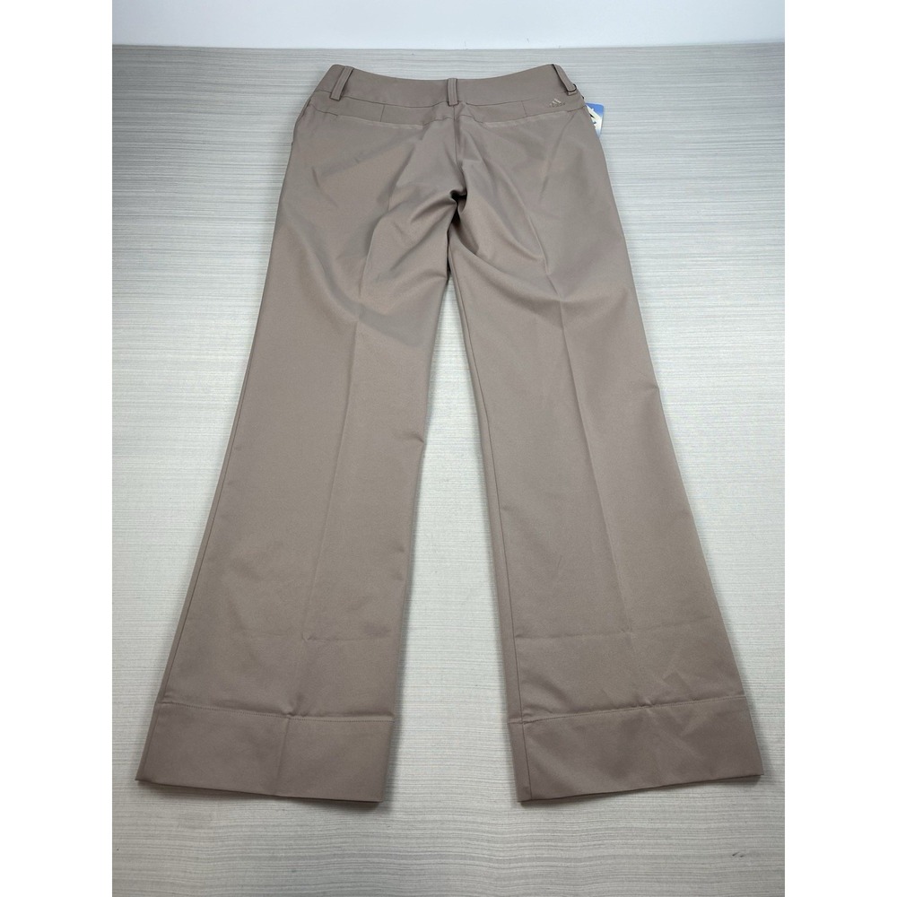 Adidas Climalite Golf Pants Women's Khaki‎ Straight-Leg Stretch Size 2 Trousers - Picture 16 of 16